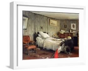 The Mortuary Room of Leon Gambetta, 1882 (Oil on Canvas)-Jean-Charles Cazin-Framed Giclee Print