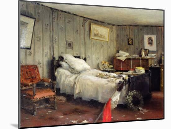 The Mortuary Room of Leon Gambetta, 1882 (Oil on Canvas)-Jean-Charles Cazin-Mounted Giclee Print