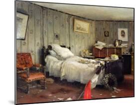 The Mortuary Room of Leon Gambetta, 1882 (Oil on Canvas)-Jean-Charles Cazin-Mounted Giclee Print