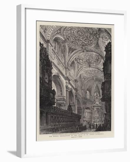 The Mosaic Decorations of the Choir of St Paul's Cathedral-Henry William Brewer-Framed Giclee Print