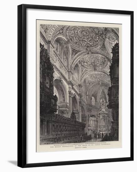 The Mosaic Decorations of the Choir of St Paul's Cathedral-Henry William Brewer-Framed Giclee Print