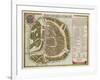 The Moscow Kremlin Map of the 16th Century (Castellum Urbis Moskva), 1662-Willem Janszoon Blaeu-Framed Giclee Print