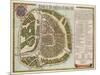 The Moscow Kremlin Map of the 16Th Century (Castellum Urbis Moskvae), 1662 (Copper Engraving & W/C)-Joan Blaeu-Mounted Giclee Print