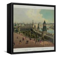 The Moscow Orphanage (From a Panoramic View of Moscow in 10 Part), Ca 1848-Philippe Benoist-Framed Stretched Canvas