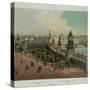 The Moscow Orphanage (From a Panoramic View of Moscow in 10 Part), Ca 1848-Philippe Benoist-Stretched Canvas