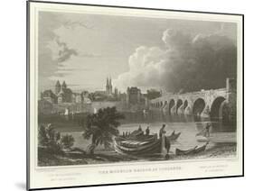The Moselle Bridge at Coblentz-William Tombleson-Mounted Giclee Print
