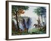 The Mosi-O-A-Tunya (Smoke Resounding) or Victoria Falls, Zambesi River, 1874-Thomas Baines-Framed Giclee Print