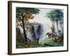 The Mosi-Oa-Tunya (The Smoke That Thunders) or Victoria Falls, Zambesi River-Thomas Baines-Framed Giclee Print