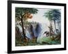 The Mosi-Oa-Tunya (The Smoke That Thunders) or Victoria Falls, Zambesi River-Thomas Baines-Framed Giclee Print