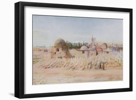 The Moslem Cemetery and View of Mount Hermon, Damascus-Walter Spencer-Stanhope Tyrwhitt-Framed Giclee Print