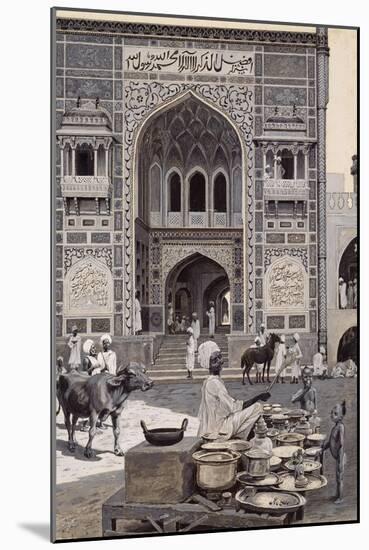 The Mosque of Nazir Khan, Lahore, C.1890-Harry Hamilton Johnston-Mounted Giclee Print