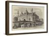 The Mosque of Roshun-A-Dowlah, and Part of the Principal Street of Delhi-Richard Principal Leitch-Framed Giclee Print