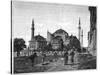 The Mosque of Santa Sophia, Constantinople, 1900-null-Stretched Canvas