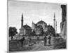 The Mosque of Santa Sophia, Constantinople, 1900-null-Mounted Giclee Print