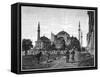 The Mosque of Santa Sophia, Constantinople, 1900-null-Framed Stretched Canvas