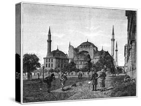 The Mosque of Santa Sophia, Constantinople, 1900-null-Stretched Canvas