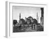 The Mosque of Santa Sophia, Constantinople, 1900-null-Framed Giclee Print