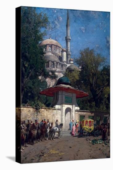 The Mosque of Sultan Achmet, Constantinople-Alberto Pasini-Stretched Canvas
