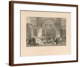 The Mosque of Sultan Achmet-Thomas Allom-Framed Premium Giclee Print