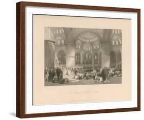 The Mosque of Sultan Achmet-Thomas Allom-Framed Premium Giclee Print