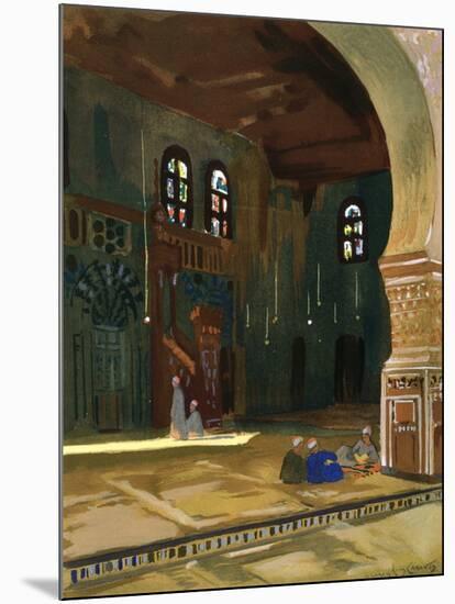 The Mosque of Sultan Al-Ghuri, Cairo, Egypt, 1928-Louis Cabanes-Mounted Giclee Print