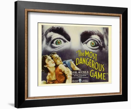 The Most Dangerous Game, 1932-null-Framed Art Print