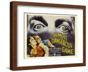 The Most Dangerous Game, 1932-null-Framed Art Print
