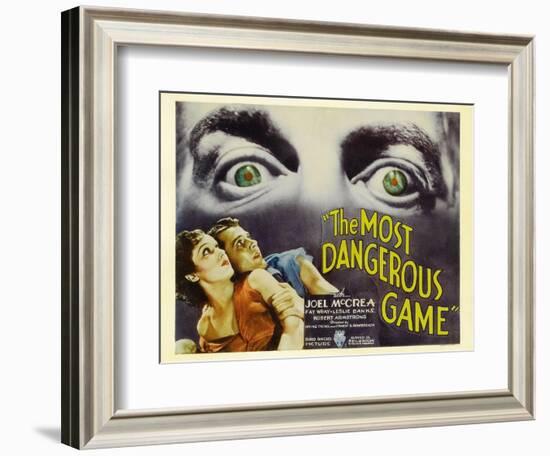 The Most Dangerous Game, 1932-null-Framed Art Print