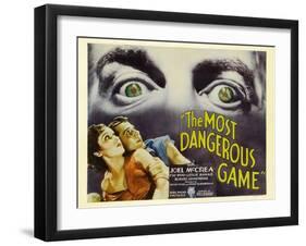 The Most Dangerous Game, 1932-null-Framed Art Print