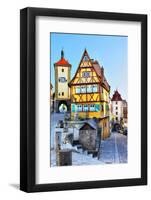 The Most Famous Sight of Rothenburg Ob Der Tauber, Bavaria, Germany-Zoom-zoom-Framed Photographic Print