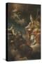 The Most Holy Trinity and Saints Francis of Paola-Giambattista Buratto-Stretched Canvas