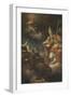 The Most Holy Trinity and Saints Francis of Paola-Giambattista Buratto-Framed Giclee Print