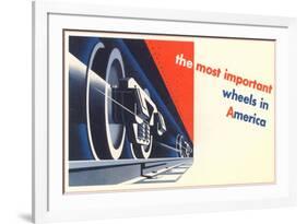 The Most Important Wheels in America-null-Framed Premium Giclee Print