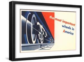 The Most Important Wheels in America-null-Framed Art Print