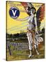 The Most Popular Button in America - Buy Victory Bonds Poster-Arnold Binger-Stretched Canvas