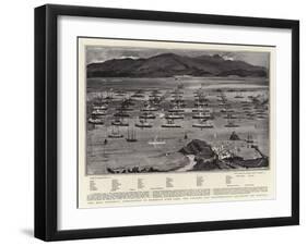 The Most Powerful Combination of Warships Ever Seen-Charles Edward Dixon-Framed Giclee Print