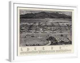 The Most Powerful Combination of Warships Ever Seen-Charles Edward Dixon-Framed Giclee Print
