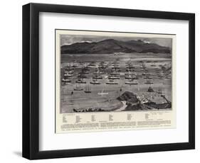 The Most Powerful Combination of Warships Ever Seen-Charles Edward Dixon-Framed Giclee Print