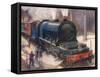 The Most Powerful Locomotive in Europe-Harry Brooker-Framed Stretched Canvas