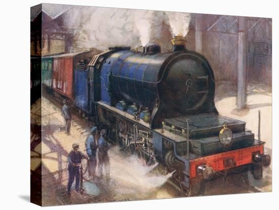 The Most Powerful Locomotive in Europe-Harry Brooker-Stretched Canvas