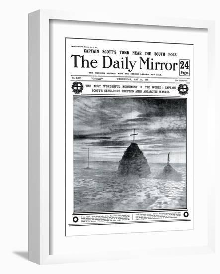 The Most Wonderful Monument in the World: Captain Scott's Sepulchre Erected Amid Antartic Wastes-null-Framed Photographic Print