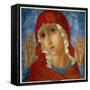 The Mother of God: "The Tenderness of Cruel Hearts", 1914-15-Kuzma Sergeevich Petrov-Vodkin-Framed Stretched Canvas