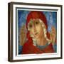 The Mother of God: "The Tenderness of Cruel Hearts", 1914-15-Kuzma Sergeevich Petrov-Vodkin-Framed Giclee Print