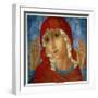 The Mother of God: "The Tenderness of Cruel Hearts", 1914-15-Kuzma Sergeevich Petrov-Vodkin-Framed Giclee Print