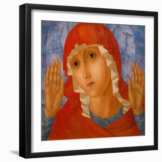 The Mother of God: 'The Tenderness of Cruel Hearts', C. 1912-Kosjma Ssergej Petroff-Wodkin-Framed Giclee Print