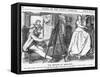 The Mother of Invention, 1866-George Du Maurier-Framed Stretched Canvas