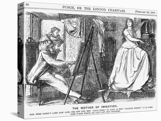 The Mother of Invention, 1866-George Du Maurier-Stretched Canvas