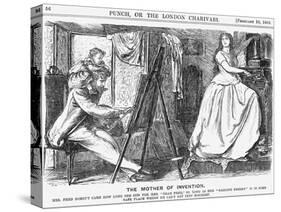 The Mother of Invention, 1866-George Du Maurier-Stretched Canvas