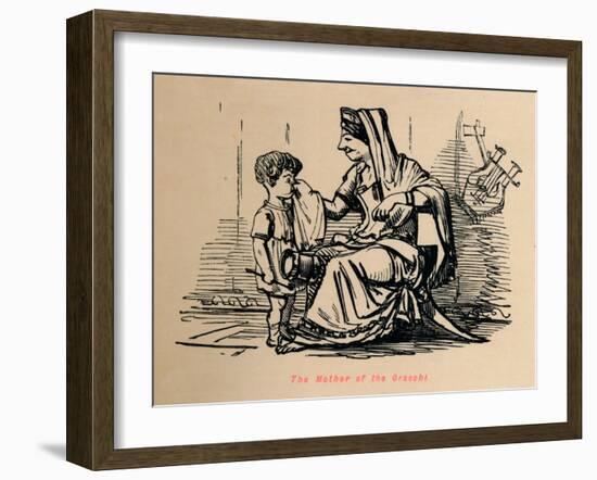 'The Mother of the Gracchi', 1852-John Leech-Framed Giclee Print