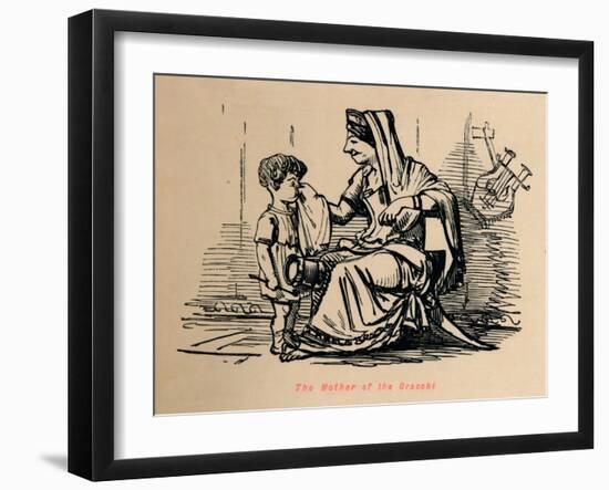 'The Mother of the Gracchi', 1852-John Leech-Framed Giclee Print